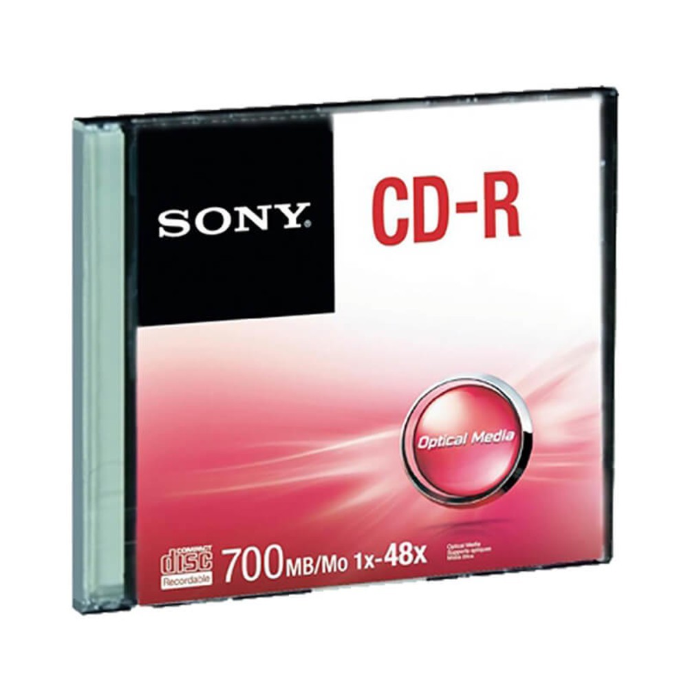 CAJITA CD-R SONY CDQ80SS SLIM CASE 700 MB 48X MIN INDIVIDUAL