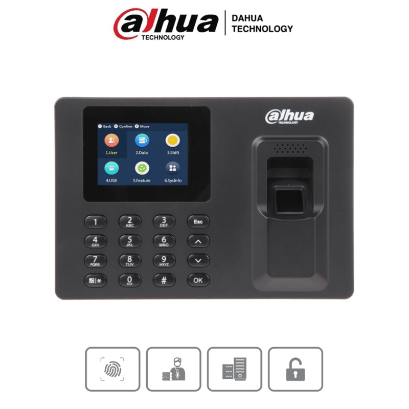 CONTROL DE ASISTENCIA DE HUELLA Y PASSWORD PANTALLA DE 2.4 PULGADAS/ 1000 USUARIOS/ 2000 HUELLAS/ 1000 PASSWORDS/ 100000 REGISTROS/ PUERTO USB PARA REPORTES IMPORTAR Y EXPORTAR/ HORARIOS POR USUARIO O DEPARTAMENTO DHT0800004 - Zkteco